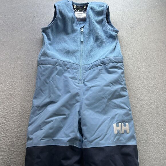 Helly-Hansen Kids Little Vertical Insulated Salopette Bib Pant 110/5 Blue Ski - Picture 14 of 16